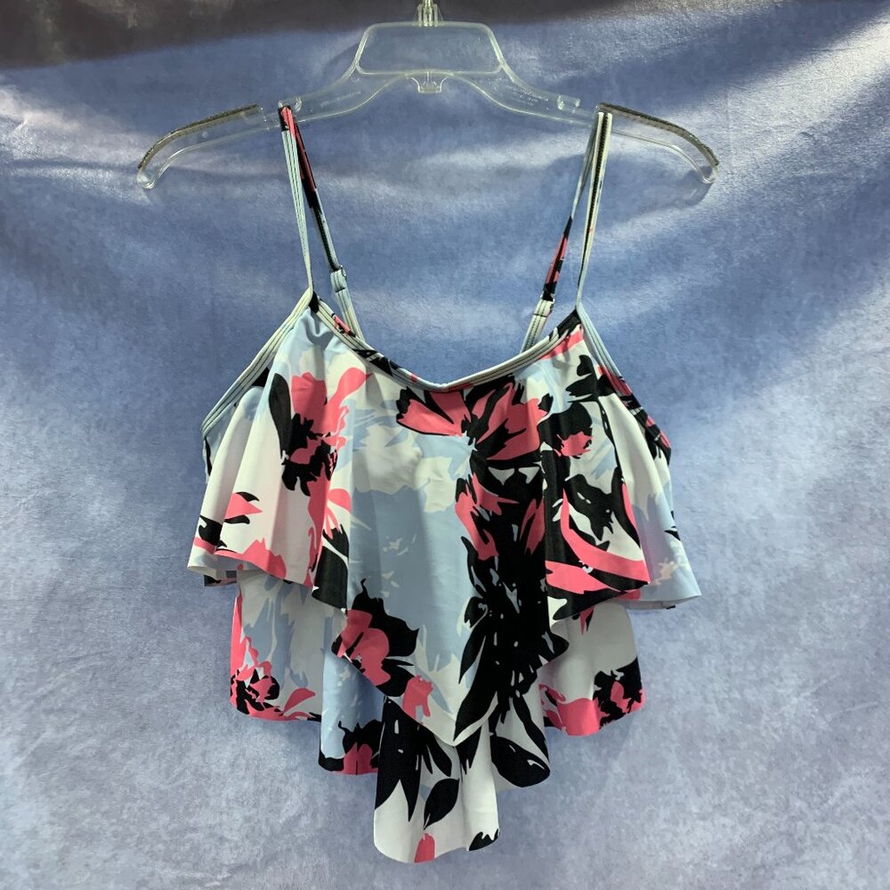 American Trend High Waisted Tankini Flounce Top NWOT